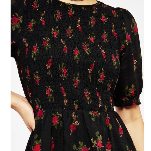 NWT Disturbia Darcey Floral Print Mini Dress US 2 - Picture 4 of 8